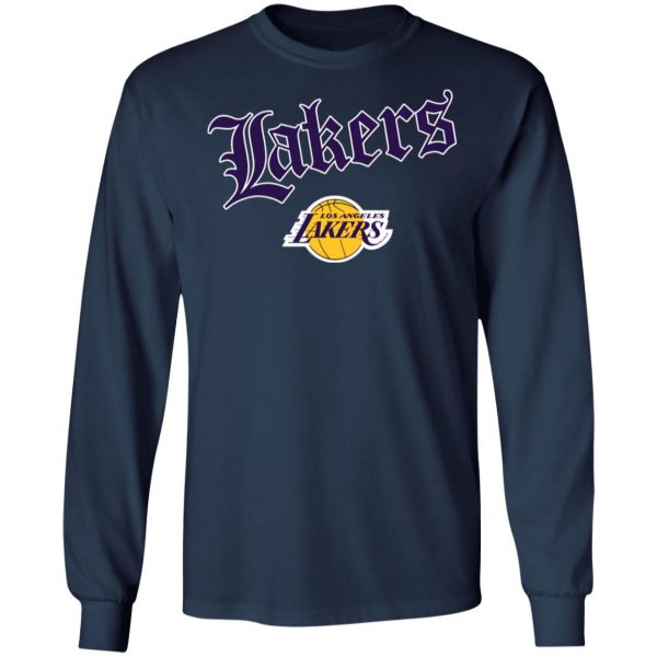 Old English Los Angeles Lakers Hoodie Sweatshirt