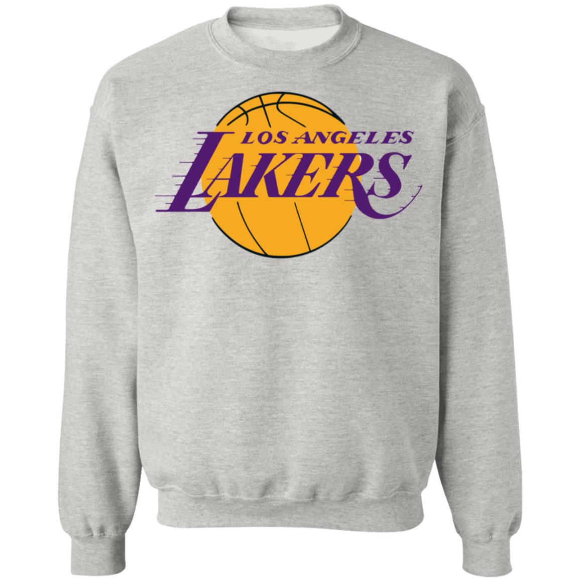 Men's Los Angeles Lakers Pro Standard White Wordmark Chenille Applique Crewneck  Pullover Sweatshirt