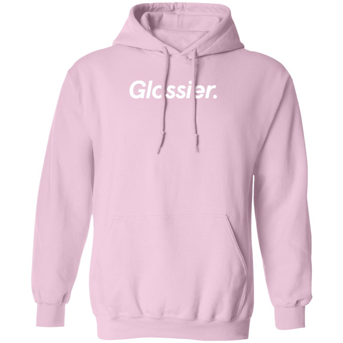 pink glossier sweatshirt