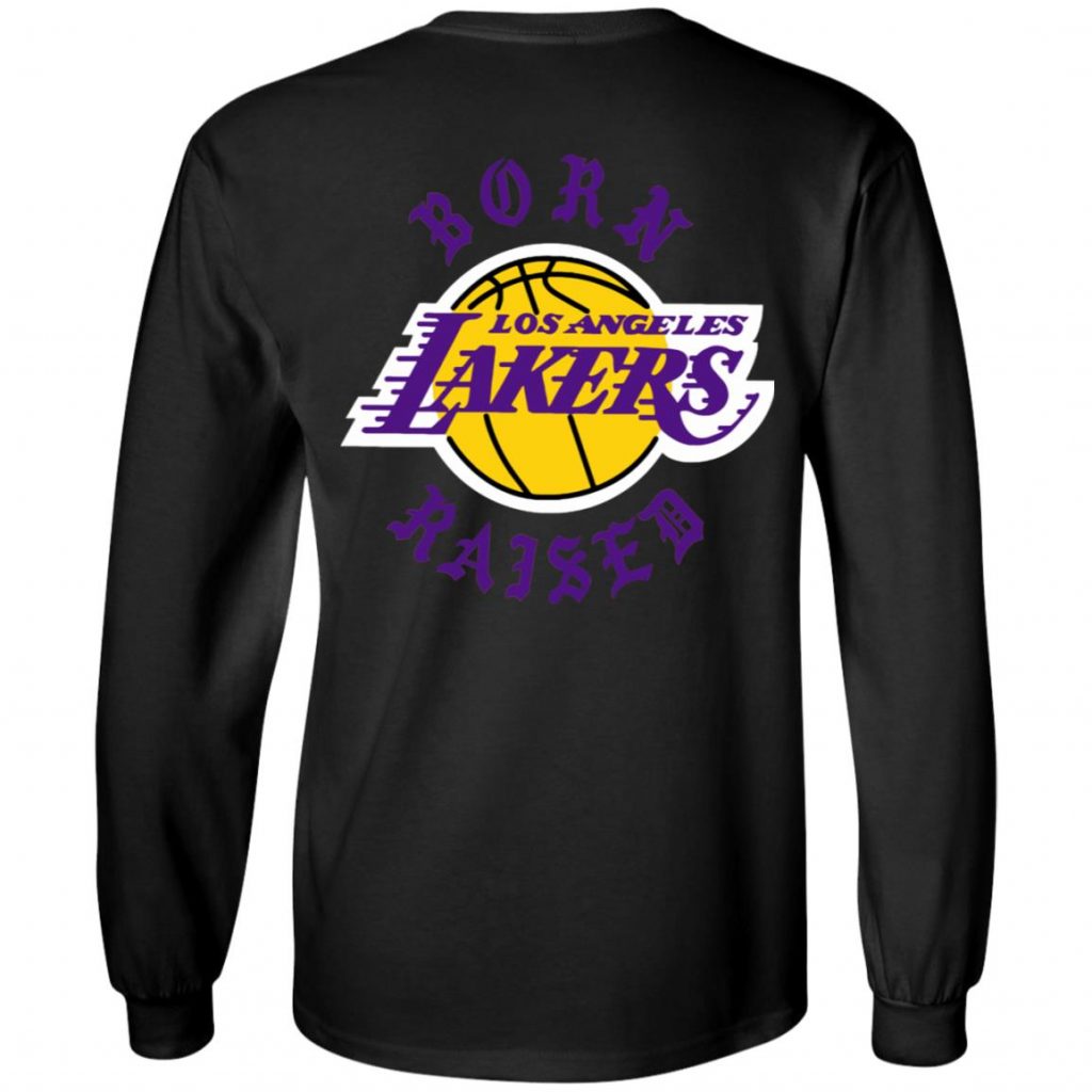 BORN-X-RAISED LOS ANGELES LAKERS YELLOW HOODIE