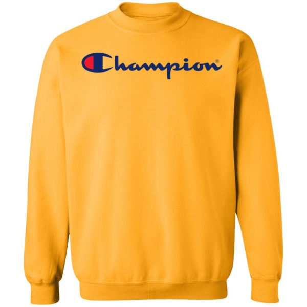Yellow champion hoodie