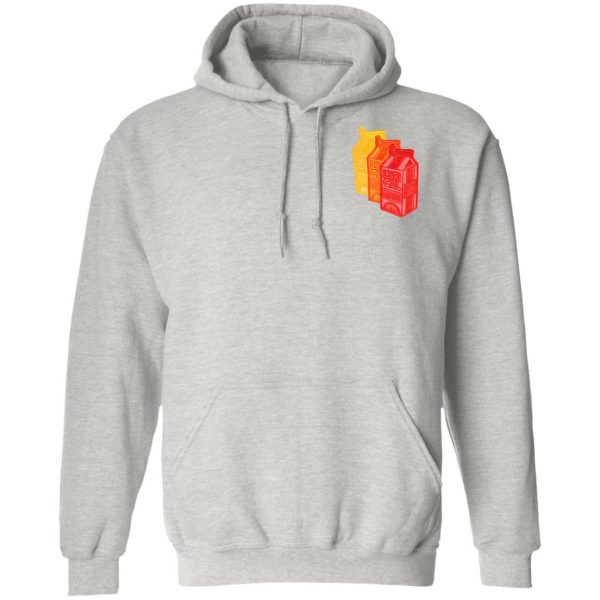 Lyrical Lemonade Hoodie The Triple Patch Carton Hoodie in Ash Grey