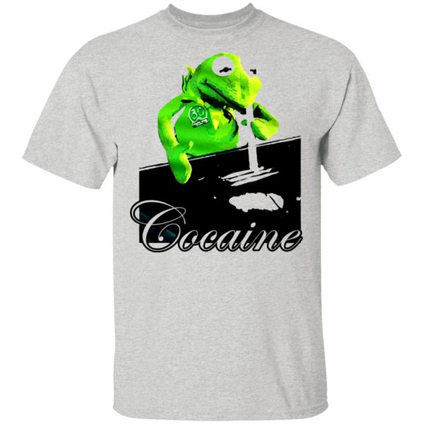Kermit the frog doing coke shirt