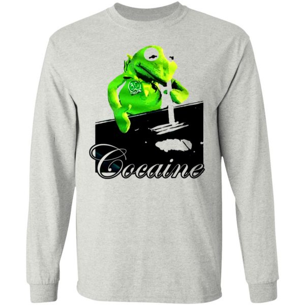 Kermit the frog doing coke shirt