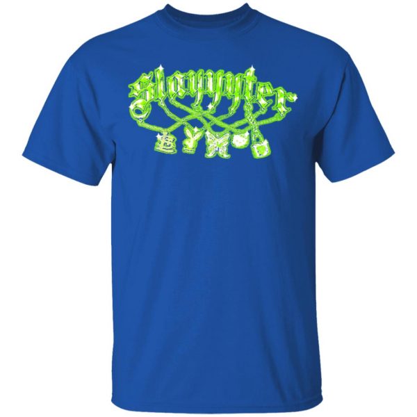 Slayyyter Merch Slime Green Chain Tee