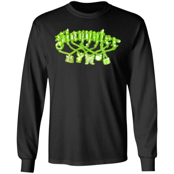 Slayyyter Merch Slime Green Chain Tee