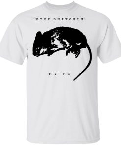 Yg Merch Stop Snitching White T-Shirt