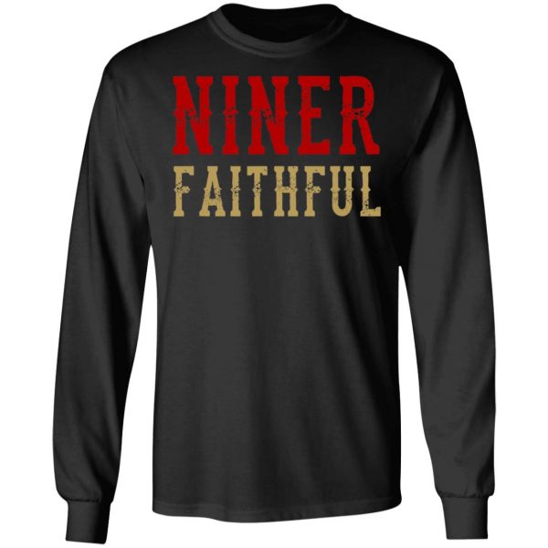 San Francisco Distressed Red n’ Gold Football Niner Faithful T-Shirt