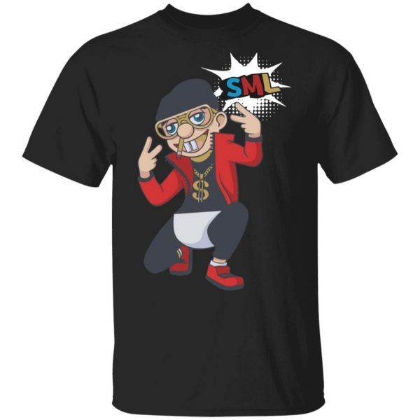 Sml Merch Jeffy The Rapper Black T-Shirt