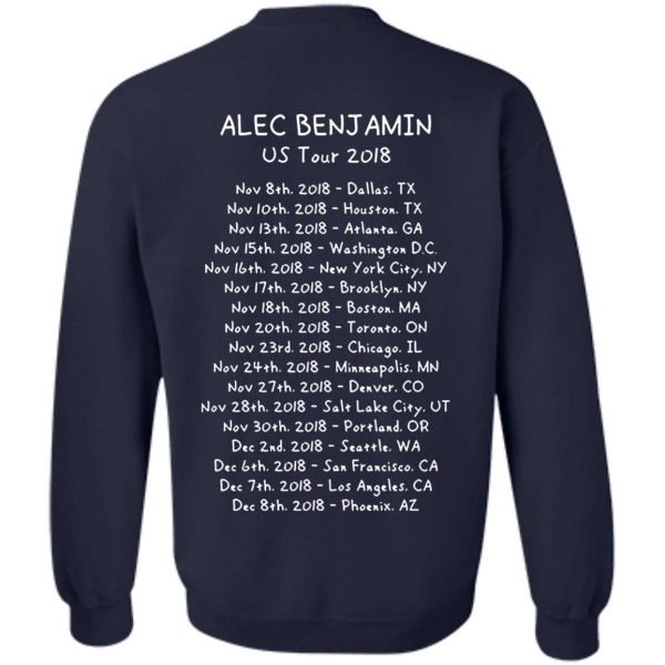 Alec Benjamin Merch US Tour Tee
