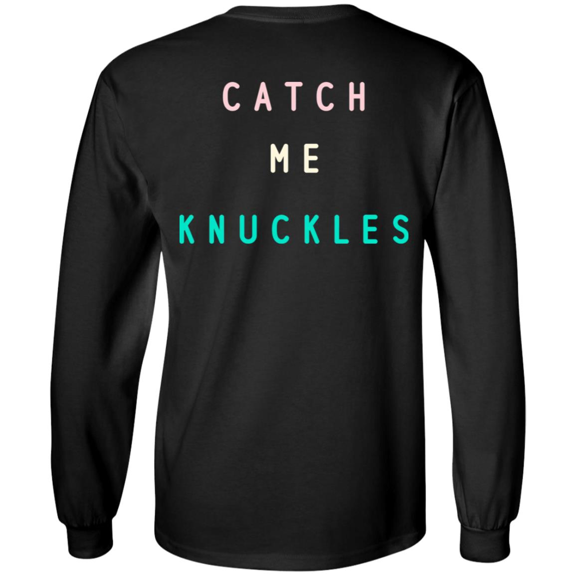 Norris Nuts Merch Adult Catch Me Knuckles Black Tee - Tipatee