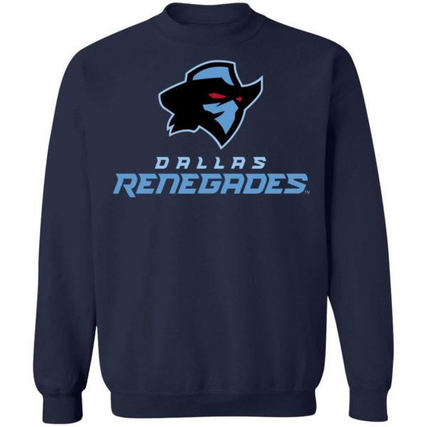 Xfl Merch Dallas Renegades Official Team Logo T-Shirt