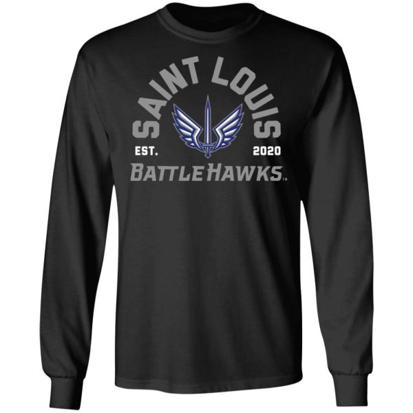 Xfl Merch St Louis BattleHawks Est 2020 Arch T-Shirt
