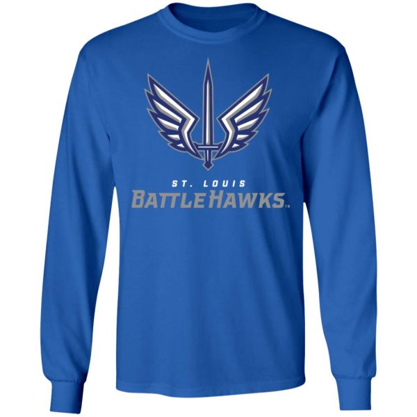 Xfl Merch St Louis BattleHawks Official Team Logo T-Shirt