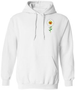 J balvin merch blanco flower hoodie white