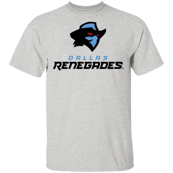 Xfl Merch Dallas Renegades Official Team Logo White T-Shirt