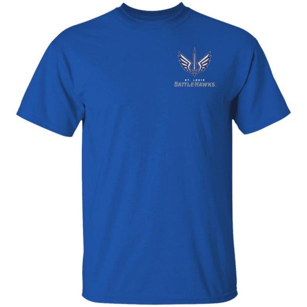 Xfl Merch St Louis BattleHawks Official Team Logo T-Shirt Black