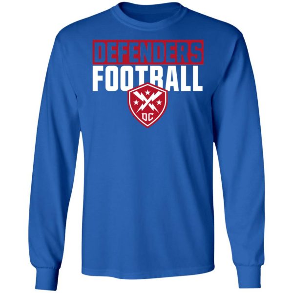 Xfl Merch DC Defenders Football Long Sleeve Shirt