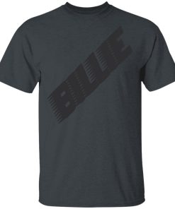 Billie eilish t shirt racer logo black on black t-shirt