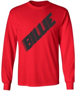 Billie eilish t shirt racer logo red longsleeve