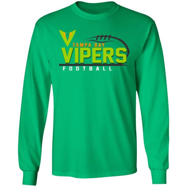 Xfl Merch Tampa Bay Vipers Prime Time Team Color T-Shirt