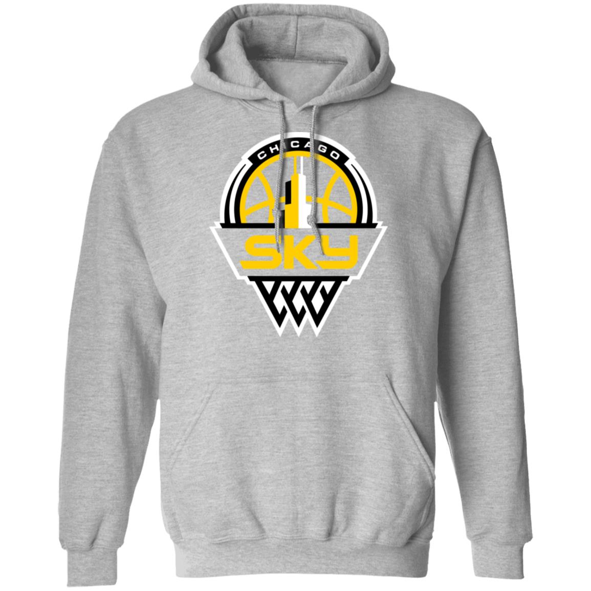 Wnba Hoodie Los Angeles Sparks Gray Primary Logo Pullover Hoodie - Tipatee