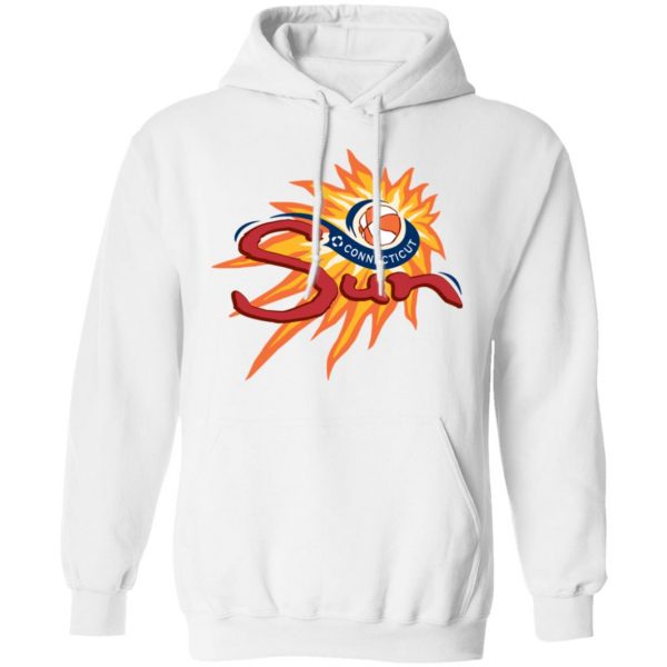 Wnba Hoodie Connecticut Sun Heathered Gray Primary Logo Pullover Hoodie