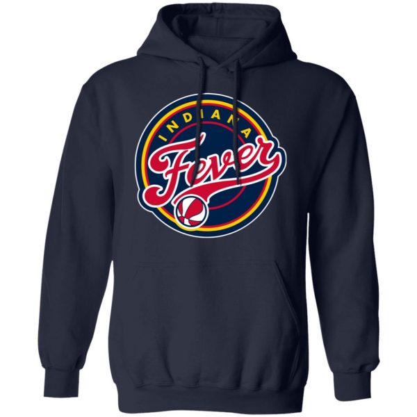 Wnba Hoodie Indiana Fever Heathered Gray Primary Logo Pullover Hoodie