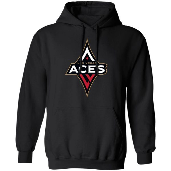 Wnba Hoodie Men’s Las Vegas Aces Black Primary Logo Hoodie