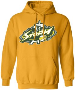 Wnba Hoodie Seattle Storm Yellow Primary Logo Pullover Hoodie