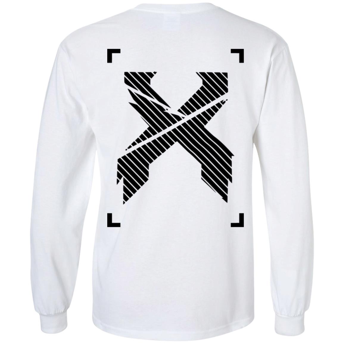 Excision Merch Excision Sliced Logo Long Sleeve Tee White - Tipatee