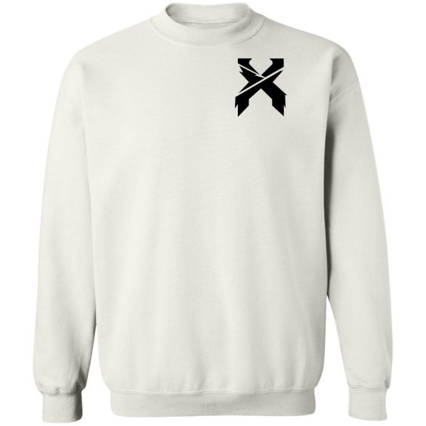 Excision Merch Excision Sliced Logo Long Sleeve Tee White