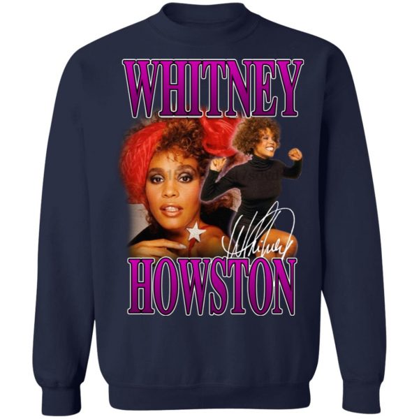 Whitney Houston T Shirt 90’s Homage Black T-Shirt