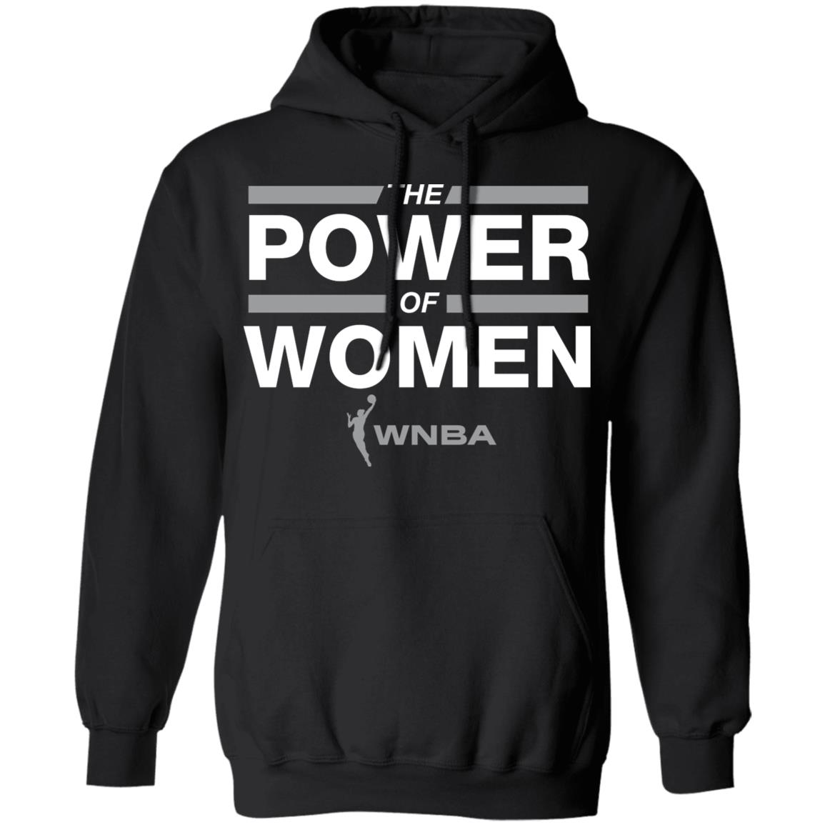 Wnba Hoodie The Power Of Women Black Hoodie Tipatee