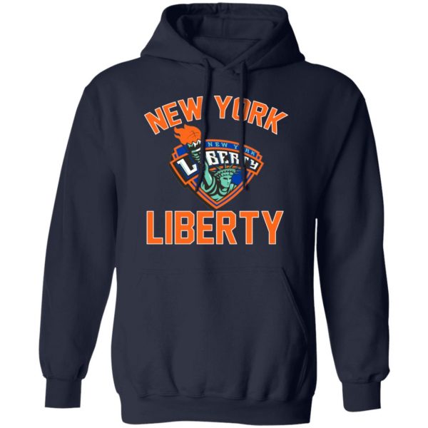 Wnba Hoodie New York Liberty logo Black Hoodie