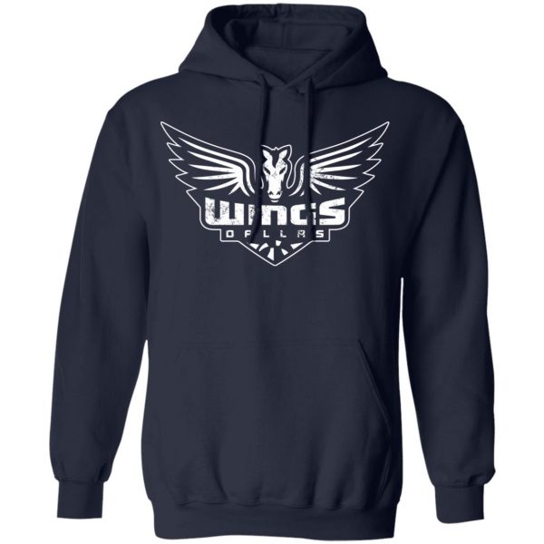 Wnba Hoodie Dallas Wings Logo Black Hoodie