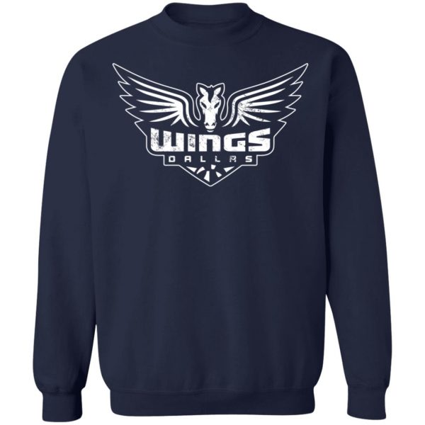 Wnba Hoodie Dallas Wings Logo Black Hoodie