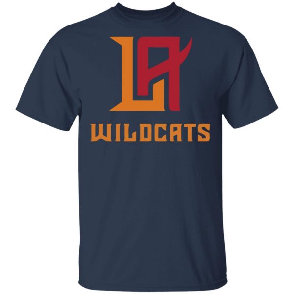 Xfl Merch Los Angeles Wildcats Official Team Logo T-Shirt
