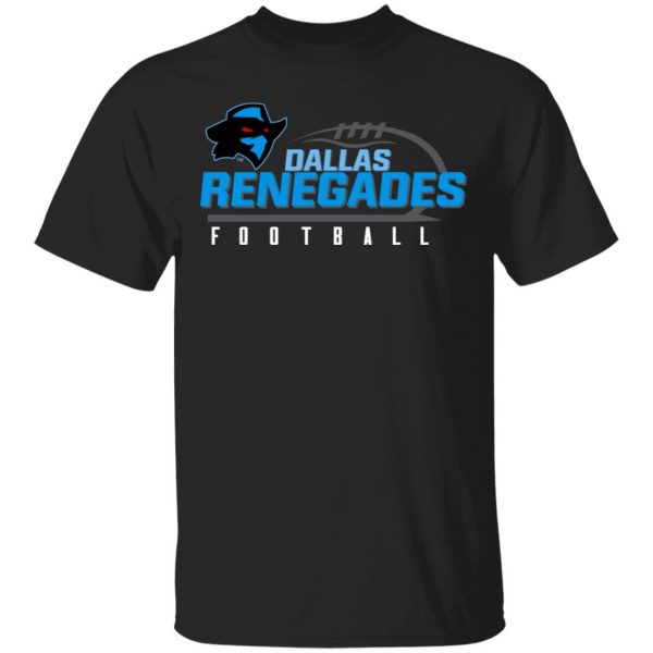 Xfl Merch Dallas Renegades Prime Time Team Color T-Shirt