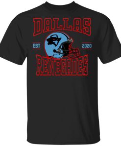 Xfl Merch Dallas Renegades Helmet T-Shirt