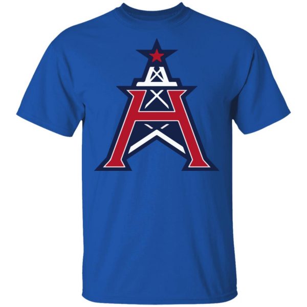 Xfl Merch Houston Roughnecks 47 Scrum T-Shirt