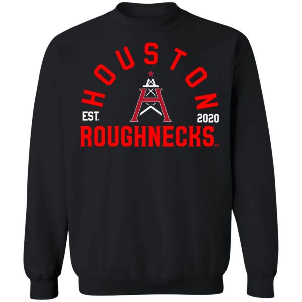 Xfl Merch Houston Roughnecks Est 2020 Arch T-Shirt