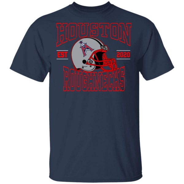 Xfl Merch Houston Roughnecks Helmet T-Shirt