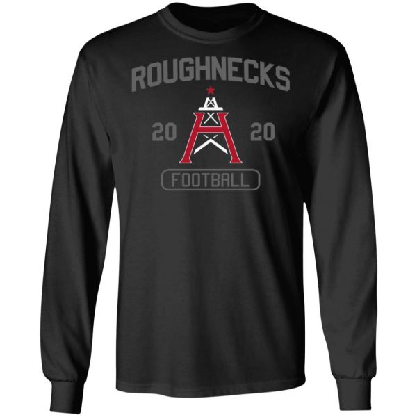 Xfl Merch Houston Roughnecks Long Sleeve Navy Shirt