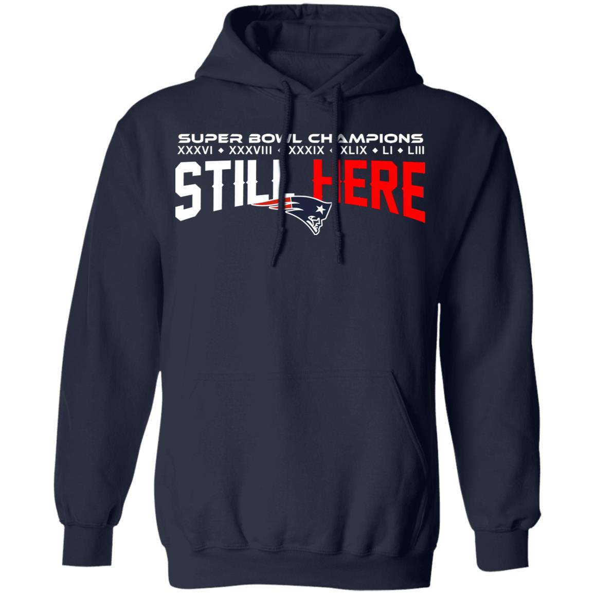 New England Patriots Super Bowl LI Champions Mens Sizes M-XL-2XL Gray Hoodie