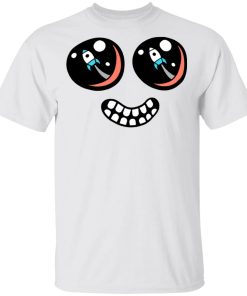 Dantdm Merch DanTDM White T-Shirt Rocket Blast Eyes