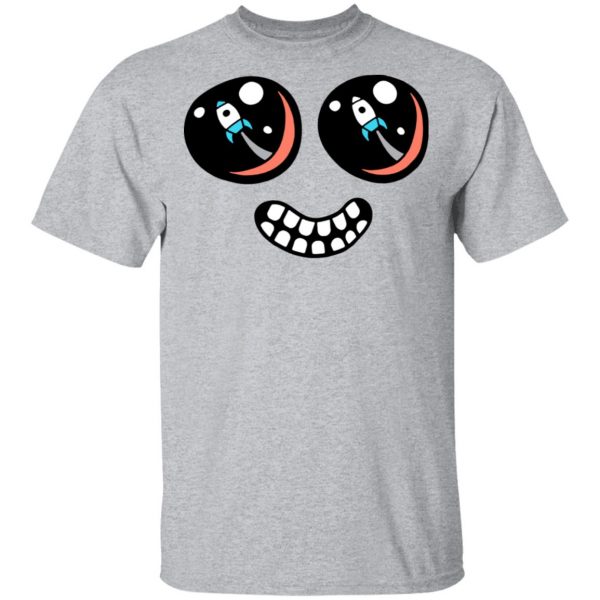 Dantdm Merch DanTDM White T-Shirt Rocket Blast Eyes