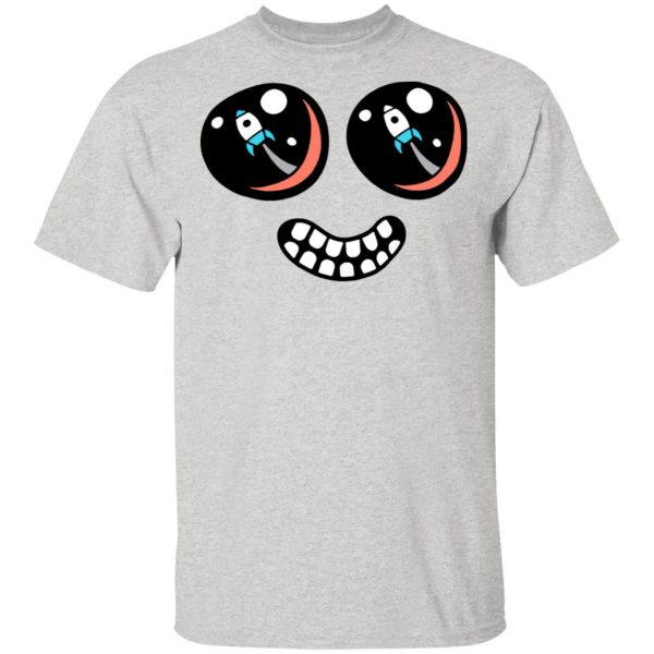 Dantdm Merch DanTDM White T-Shirt Rocket Blast Eyes