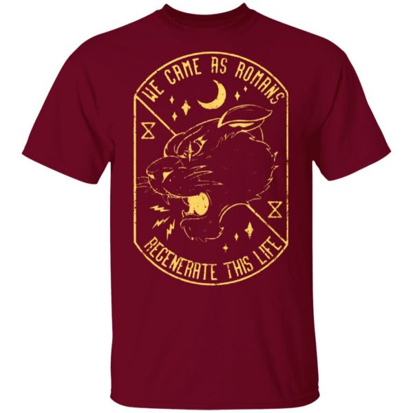 We Came As Romans Merch Panther Maroon Shirt