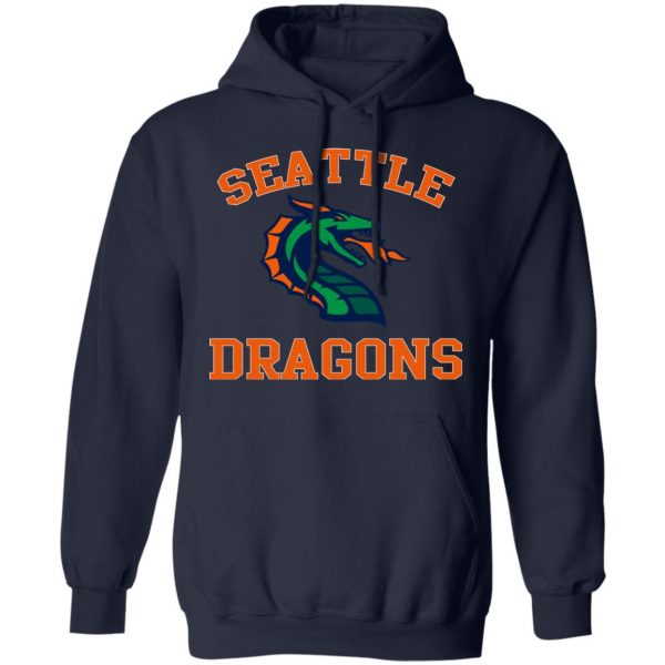 Xfl Merch Seattle Dragons Arch Logo T-Shirt